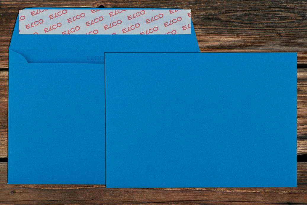 Briefhüllen C6 114x162 mm Haftklebend Königsblau 100 g/qm